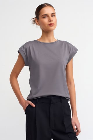 Damen Baumwoll Rundhals T-Shirt