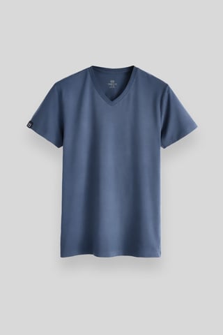 Herren V-Ausschnitt Kurzarm T-Shirt