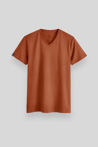 Herren V-Ausschnitt Kurzarm T-Shirt