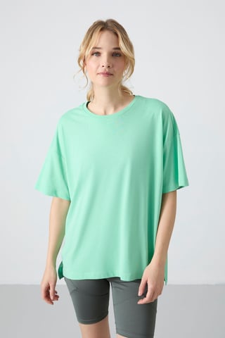 Übergrößen Baumwoll-Modal Rundhalsausschnitt T-Shirt