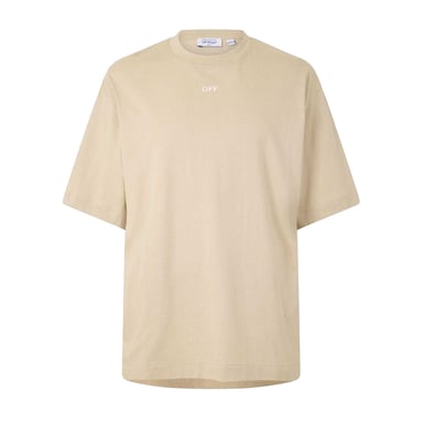 Off White - "Arrow Skate" T-Shirt für Herren, Rundhalsausschnitt (Braun/Weiß)