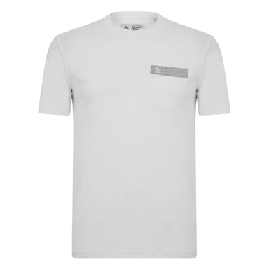 Original Penguin - T-Shirt für Herren, Brusttasche (Weiß)