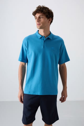 Herren Oversized Polo T-Shirt