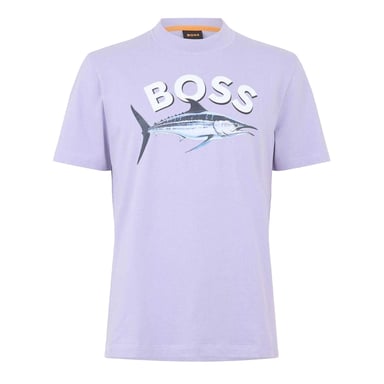 Boss - T-Shirt für Herren, Baumwolle (Violett)