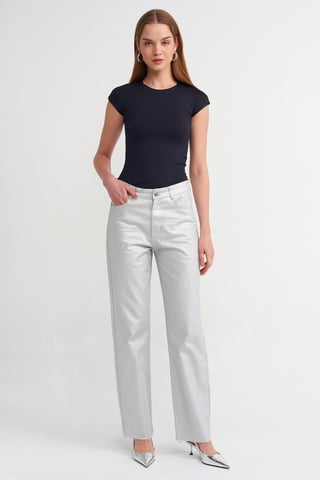 Damen Slim Fit Rundhalsausschnitt T-Shirt