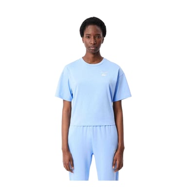 Lacoste - T-Shirt für Damen, Dicke Baumwolle, leger (Hellblau)