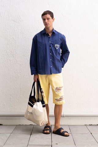 Zerstörte Denim-Shorts