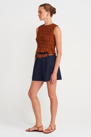 Damen Maßgeschneiderte Krepp Mini-Shorts