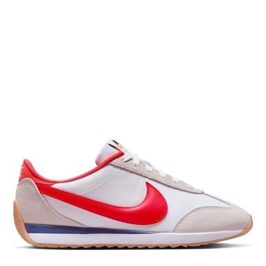 Nike - "Waffle Debut" Sneaker für Damen, Wildleder, Keilabsatz (Weiß/Blau/Rot)