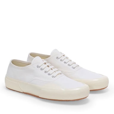 Superga - "2430 Deck" Sneaker für Herren/Damen Unisex, Canvas (Weiß/Naturweiß)