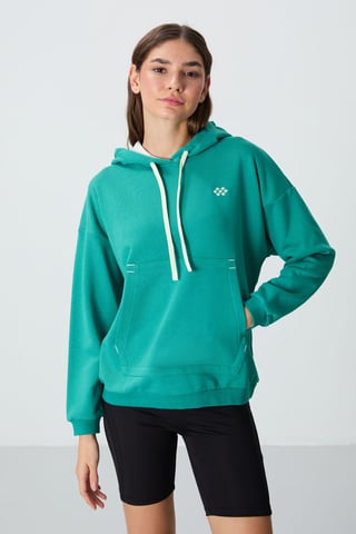 Oversized Kapuzensweatshirt mit Tasche