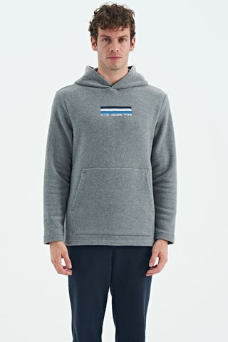 Herren Hoodie mit bedrucktem Logo