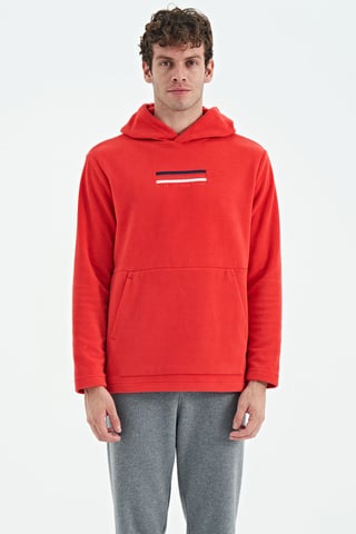 Herren Kapuzenpullover mit Print-Logo