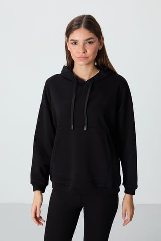 Oversized Kapuzen-Sweatshirt mit Tasche