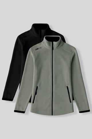 Damen Plüsch Reißverschluss Sweatshirt