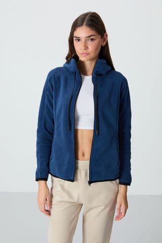 Damen Fleece-Zip-Hoodie