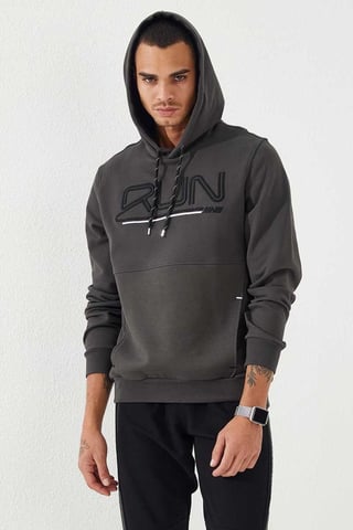 Herren Hoodie mit Logo-Druck