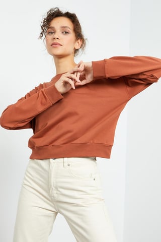 Damen Freizeit Crewneck Sweatshirt