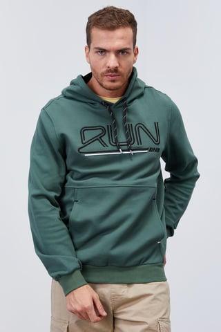 Herren Kapuzensweatshirt mit Logo-Print