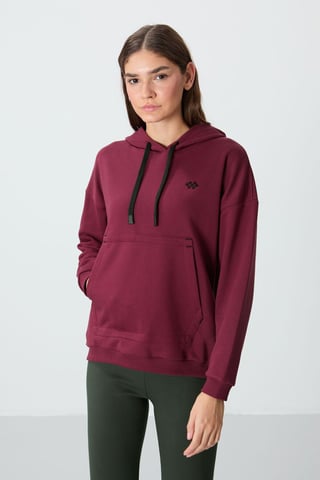 Übergroßer Kapuzenpullover mit Tasche
