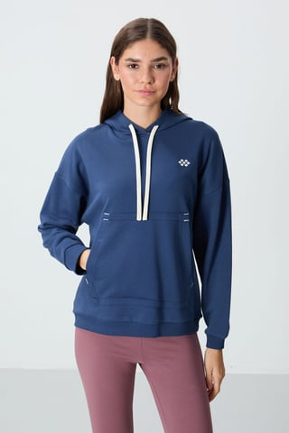 Oversized Kapuzenpullover mit Tasche