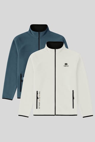 Herren Plüsch Reißverschluss Sweatshirt