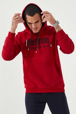 Bedrucktes Kapuzensweatshirt