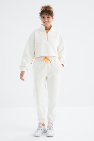 Oversized Fleece Sweatshirt und Hose Set