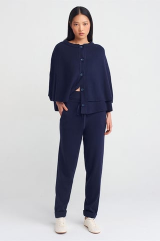 Damen Lurex Strick Jogginghosen