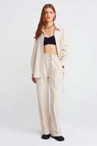 Weite Jersey-Hose