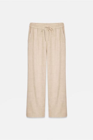 Damen Weite Woven-Hosen mit Kordelzugbund