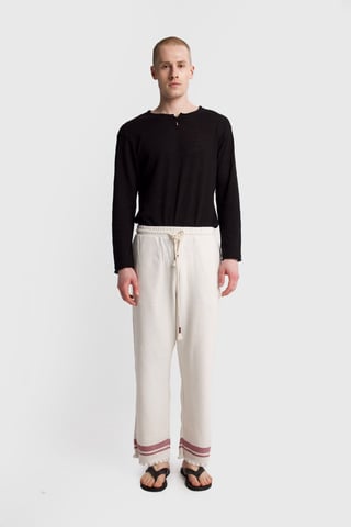 Herren Baumwoll Strickhose