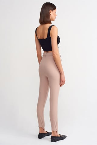 Damen Hochgeschnittene Skinny-Crepe-Hose