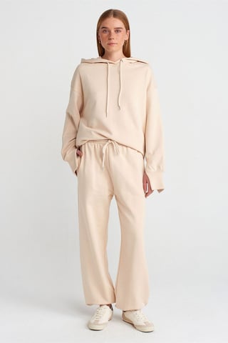 Damen Lässigweite Fleece-Jogginghose