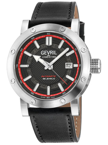 Gevril 43702 Herren Flachbett Schweizer Automaticuhr, ETA2824