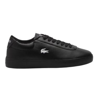 Lacoste - "Baseshot Evo" Krokodil Sneaker für Herren, Leder, Flach (Schwarz)