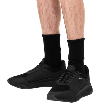 Boss - "TTNM EVO" Sneaker für Herren, Leder, Klobiger Absatz (Schwarz)