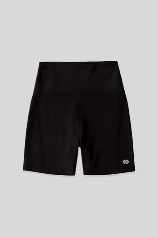 Kurze hochgeschnittene Slim-Fit Leggings mit Gürtel