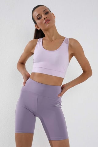 Kurze Hochtaillierte Sportleggings