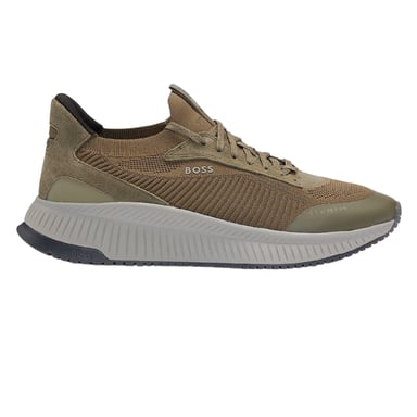 Boss - "TTNM EVO" Sneaker für Herren, Wildleder (Dunkelgrün)