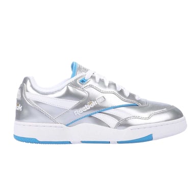 Reebok - "BB 4000 II" Metallic Sneaker für Damen, Leder (Silber)