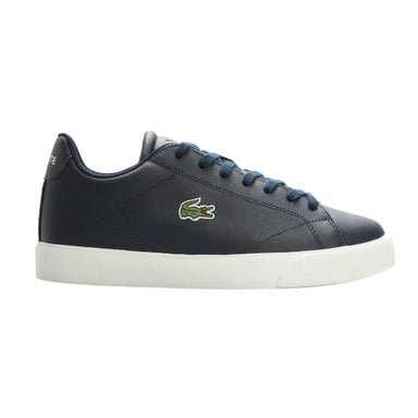 Lacoste - "Lerond Set" Krokodil Sneaker für Herren, Leder, Flach (Marine/Weiß)