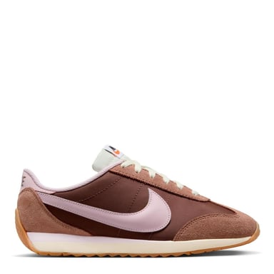 Nike - "Waffle Debut" Sneaker für Damen, Wildleder, Keilabsatz (Braun/Pink)