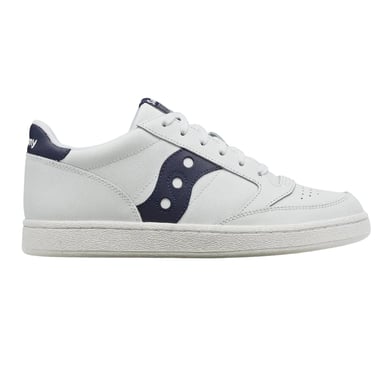 Saucony - "Jazz" Sneaker für Damen, Leder, Cupsohle (Weiß/Marine)
