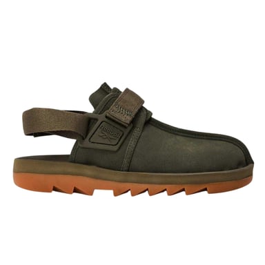 Reebok - "Beatnik" Sandalen für Herren/Damen Unisex, Mit Wildleder-ähnlicher Oberfläche (Armee-Grün)