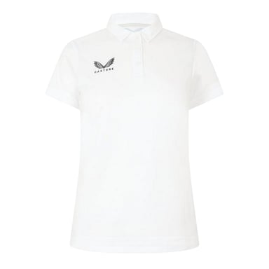 Castore - Poloshirt für Damen, Reise (Brillantes Weiß)