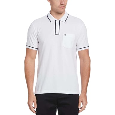 Original Penguin - "Earl" Poloshirt für Herren, Bio-Baumwolle, kurzärmlig (Weiß)