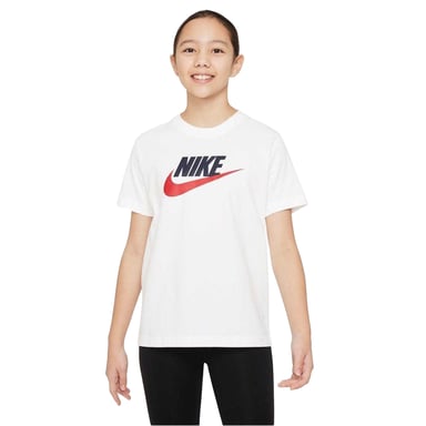 Nike - "Sportswear" T-Shirt für Kinder, Baumwolle (Weiß/Schwarz/Rot)