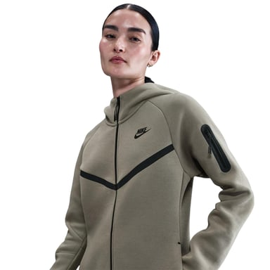 Nike - "Windrunner" Hoodie mit durchgehendem Reißverschluss für Damen, Fleece (Army-Grün)