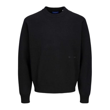 Jack And Jones - Pullover für Herren, Rundhalsausschnitt, Regulär, Langärmlig (Schwarz)